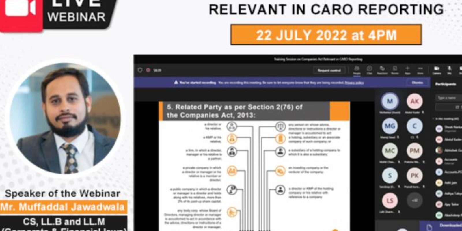 Companies Act Provisions Relevant In Caro Reporting