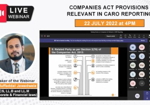 Companies Act Provisions Relevant In Caro Reporting