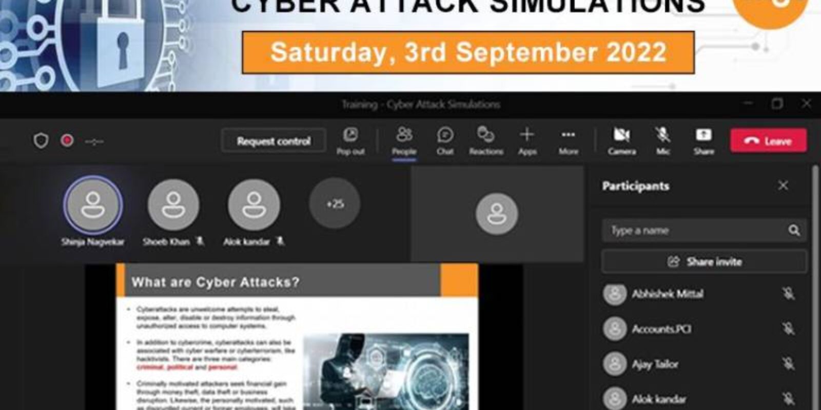 Webinar On Cyber Attack Simulations