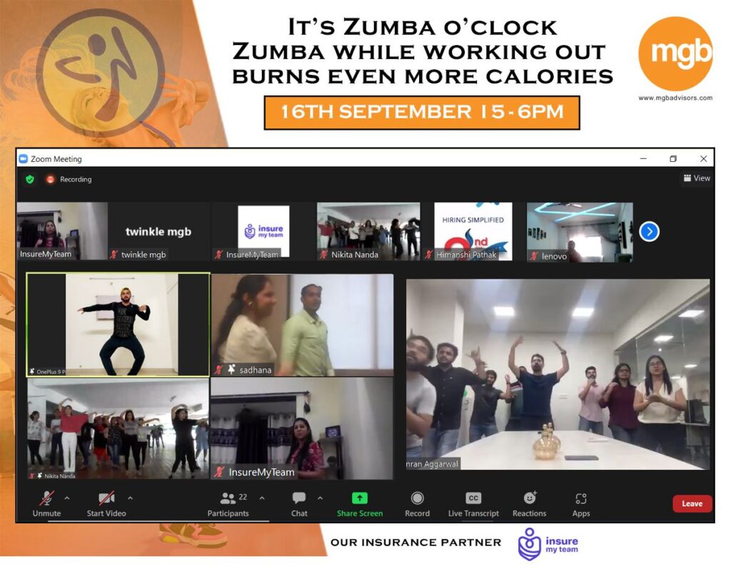 It’s Zumba o’clock!
