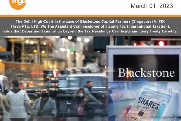 The Delhi High Court In The Case Of Blackstone Capital Partners