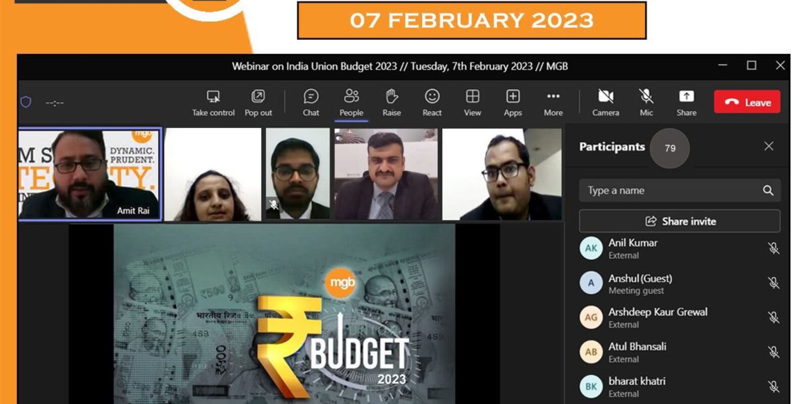 Discussion On Key Changes In Budget 2023 Under Direct Tax & Indirect Tax
