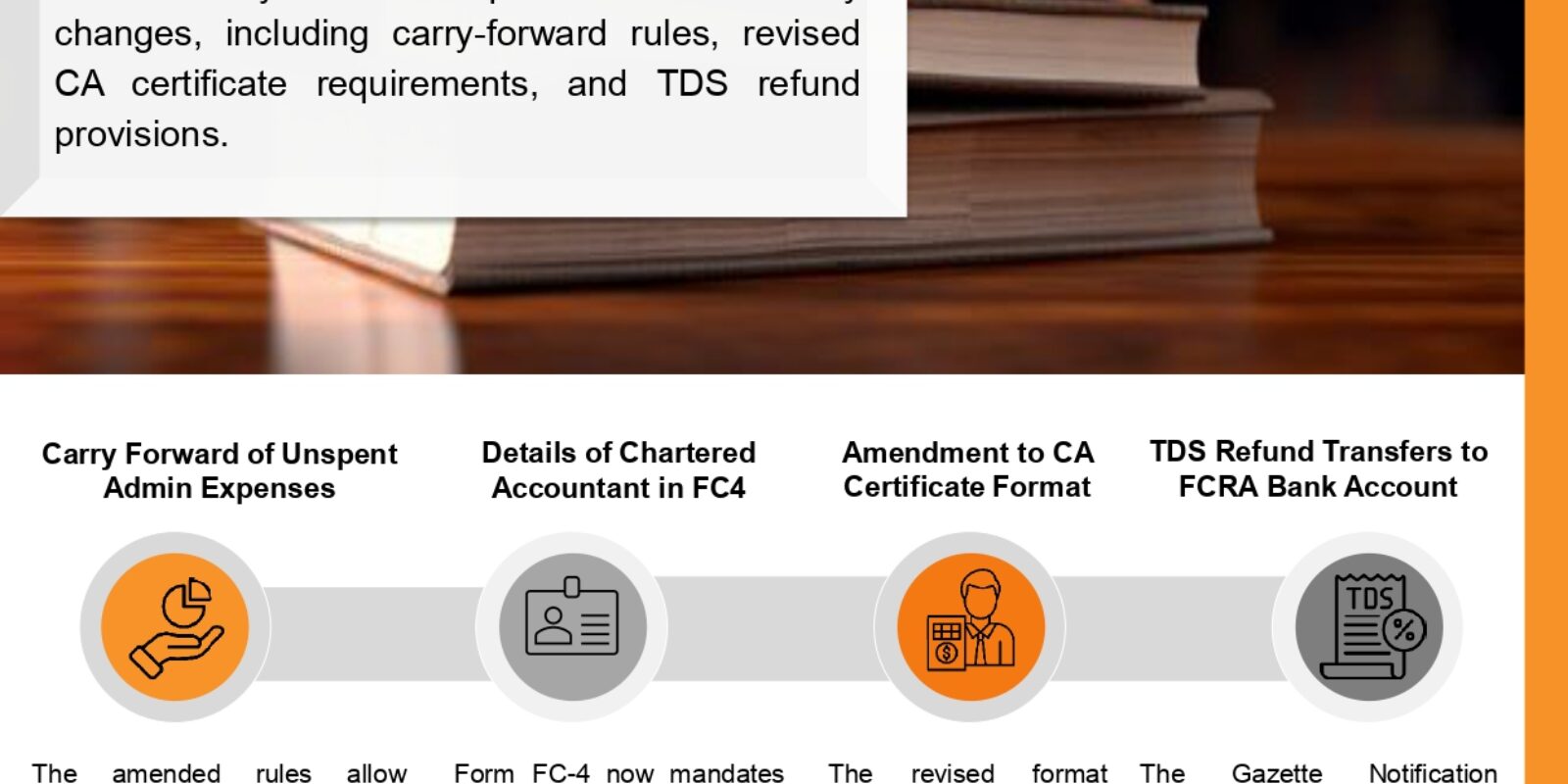 Key updates to the Foreign Contribution (Regulation) Rules, 2011 (FCRA)